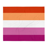 Lesbian Pride Flag Throw Blanket